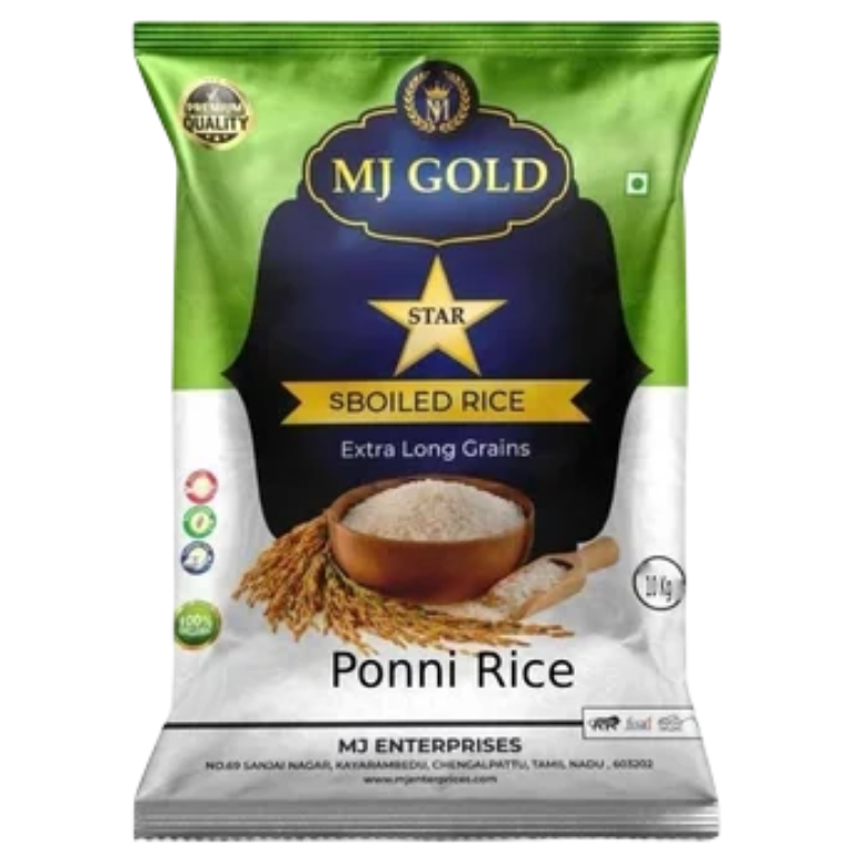 (10 Kg) MJ Gold - Star Ponni Boiled Rice