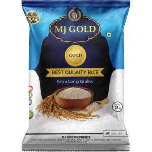 MJ Gold Extra Long Ponni Steamed Rice - 26 Kg